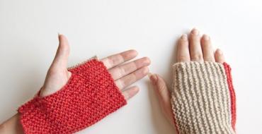 Вязание перчаток спицами для начинающих: простой способ